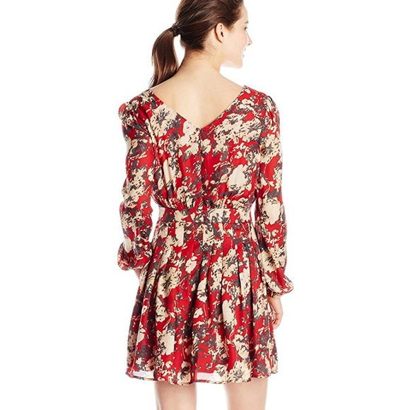 EUC Miss Me medium dress red floral skater dress - Picture 2 of 7